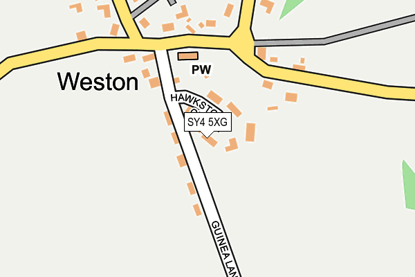 SY4 5XG map - OS OpenMap – Local (Ordnance Survey)