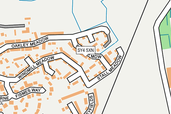 SY4 5XN map - OS OpenMap – Local (Ordnance Survey)