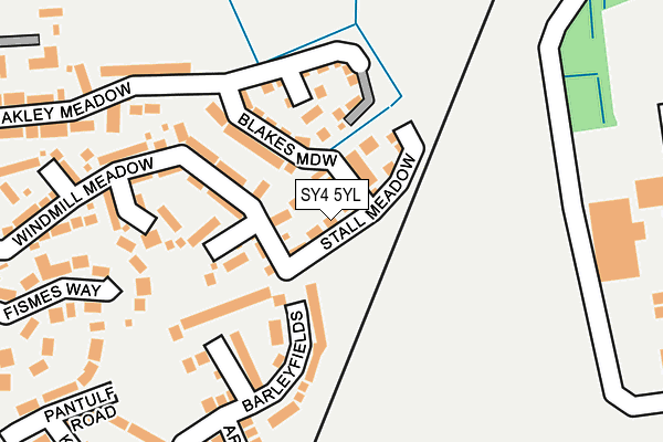 SY4 5YL map - OS OpenMap – Local (Ordnance Survey)