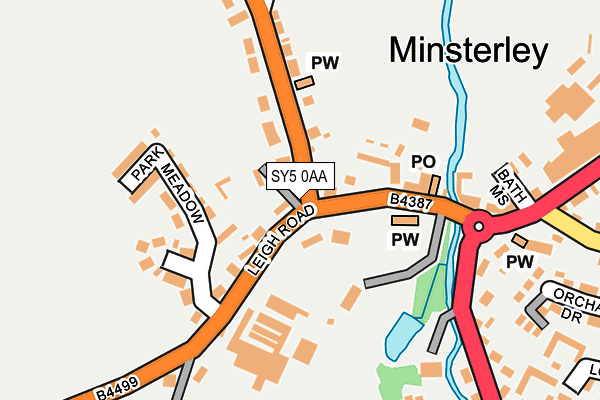 SY5 0AA map - OS OpenMap – Local (Ordnance Survey)