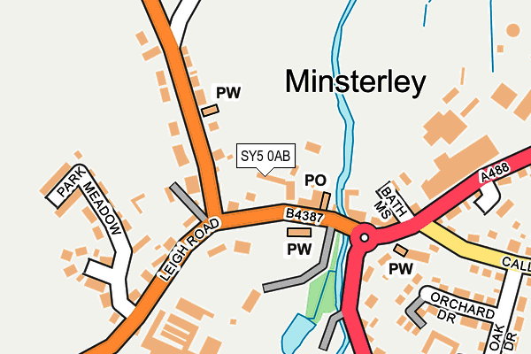 SY5 0AB map - OS OpenMap – Local (Ordnance Survey)