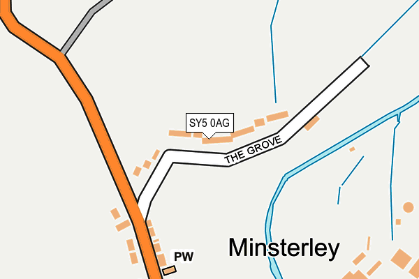 SY5 0AG map - OS OpenMap – Local (Ordnance Survey)