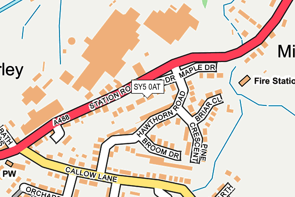 SY5 0AT map - OS OpenMap – Local (Ordnance Survey)