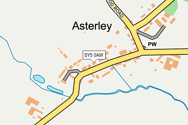 SY5 0AW map - OS OpenMap – Local (Ordnance Survey)