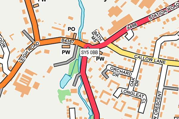 SY5 0BB map - OS OpenMap – Local (Ordnance Survey)
