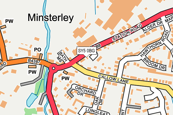 SY5 0BG map - OS OpenMap – Local (Ordnance Survey)