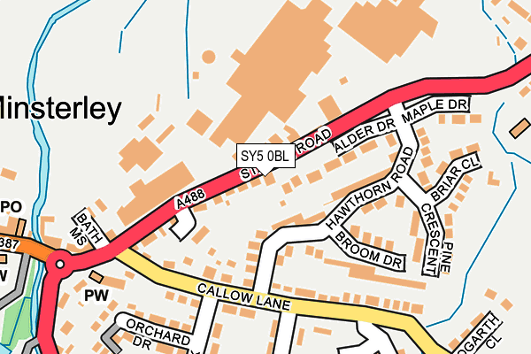 SY5 0BL map - OS OpenMap – Local (Ordnance Survey)