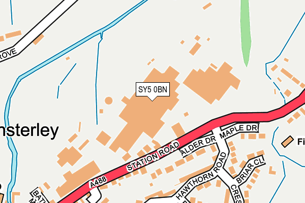 SY5 0BN map - OS OpenMap – Local (Ordnance Survey)