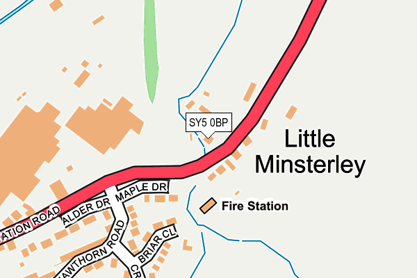SY5 0BP map - OS OpenMap – Local (Ordnance Survey)