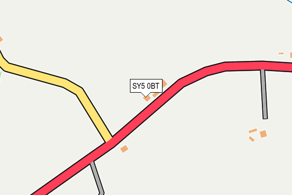 SY5 0BT map - OS OpenMap – Local (Ordnance Survey)