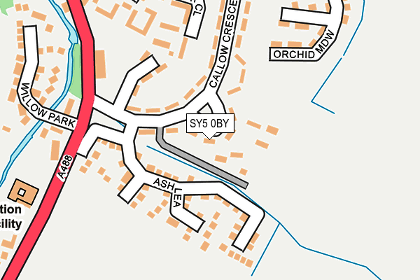 SY5 0BY map - OS OpenMap – Local (Ordnance Survey)