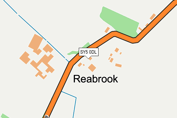 SY5 0DL map - OS OpenMap – Local (Ordnance Survey)