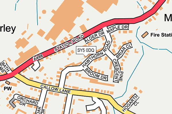 SY5 0DQ map - OS OpenMap – Local (Ordnance Survey)