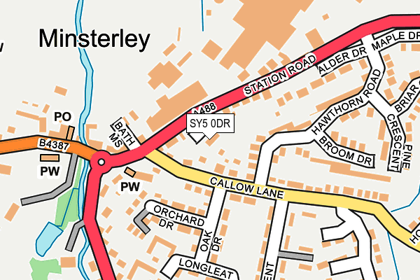 SY5 0DR map - OS OpenMap – Local (Ordnance Survey)