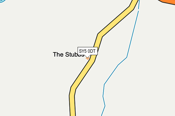 SY5 0DT map - OS OpenMap – Local (Ordnance Survey)