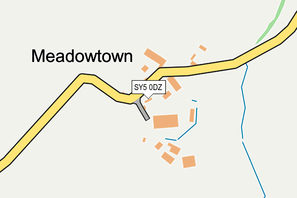 SY5 0DZ map - OS OpenMap – Local (Ordnance Survey)