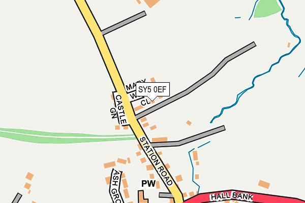 SY5 0EF map - OS OpenMap – Local (Ordnance Survey)