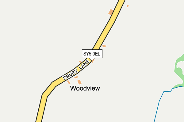 SY5 0EL map - OS OpenMap – Local (Ordnance Survey)