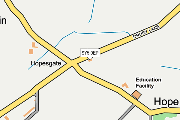 SY5 0EP map - OS OpenMap – Local (Ordnance Survey)