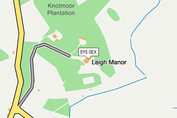 SY5 0EX map - OS OpenMap – Local (Ordnance Survey)