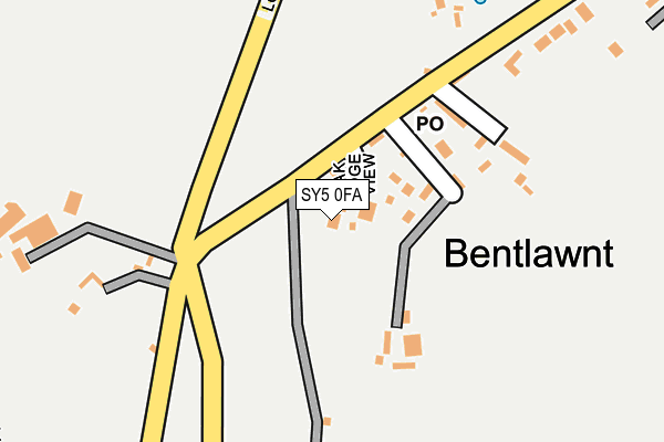 SY5 0FA map - OS OpenMap – Local (Ordnance Survey)