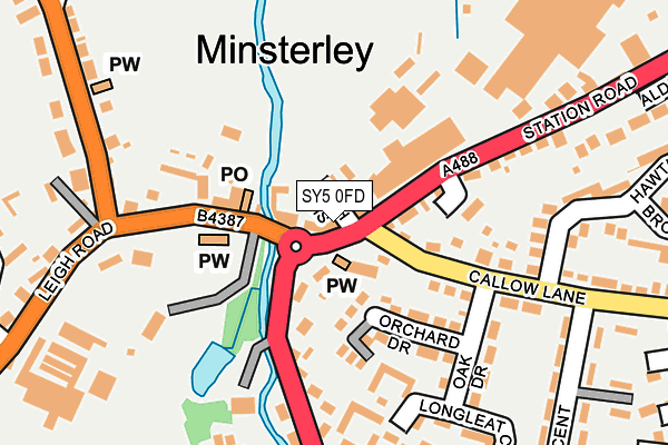 SY5 0FD map - OS OpenMap – Local (Ordnance Survey)