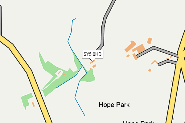 SY5 0HD map - OS OpenMap – Local (Ordnance Survey)