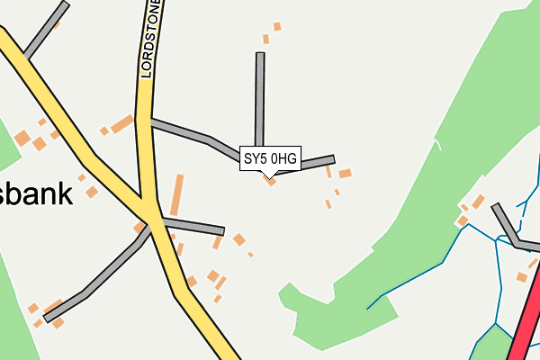 SY5 0HG map - OS OpenMap – Local (Ordnance Survey)