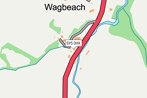 SY5 0HX map - OS OpenMap – Local (Ordnance Survey)