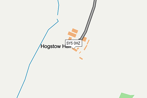 SY5 0HZ map - OS OpenMap – Local (Ordnance Survey)