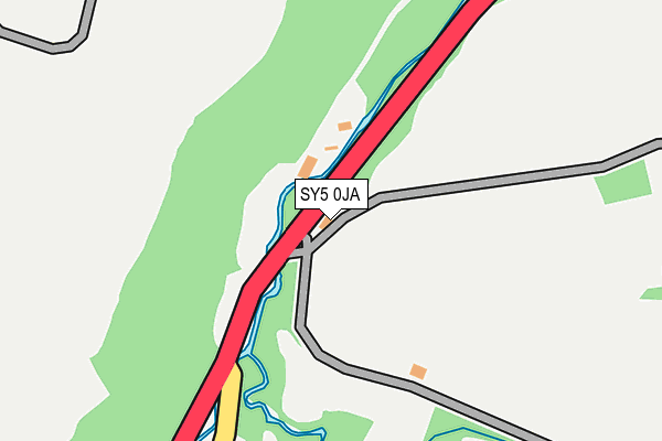 SY5 0JA map - OS OpenMap – Local (Ordnance Survey)