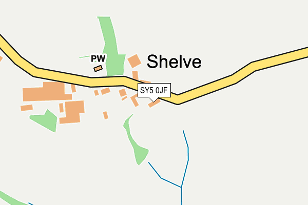 SY5 0JF map - OS OpenMap – Local (Ordnance Survey)