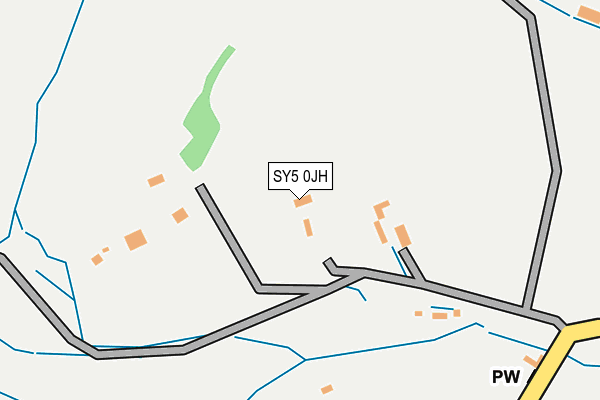 SY5 0JH map - OS OpenMap – Local (Ordnance Survey)