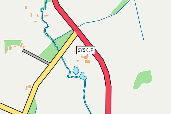 SY5 0JP map - OS OpenMap – Local (Ordnance Survey)