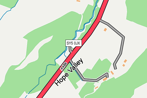 SY5 0JX map - OS OpenMap – Local (Ordnance Survey)
