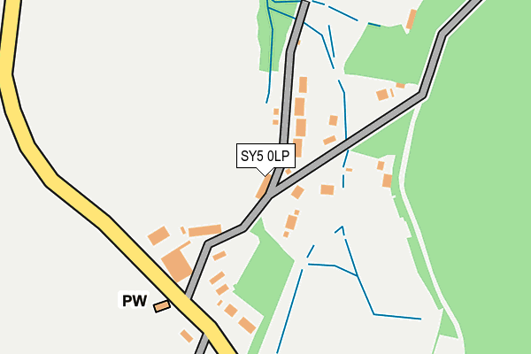 SY5 0LP map - OS OpenMap – Local (Ordnance Survey)