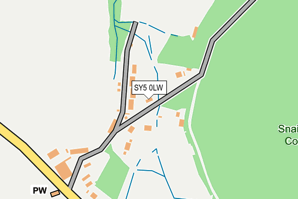 SY5 0LW map - OS OpenMap – Local (Ordnance Survey)