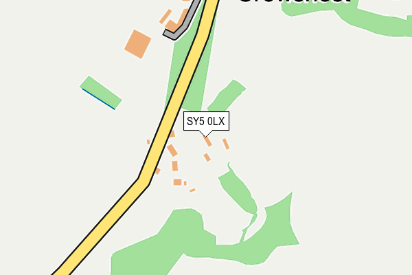 SY5 0LX map - OS OpenMap – Local (Ordnance Survey)