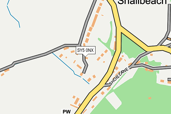 SY5 0NX map - OS OpenMap – Local (Ordnance Survey)