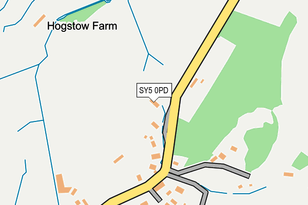 SY5 0PD map - OS OpenMap – Local (Ordnance Survey)