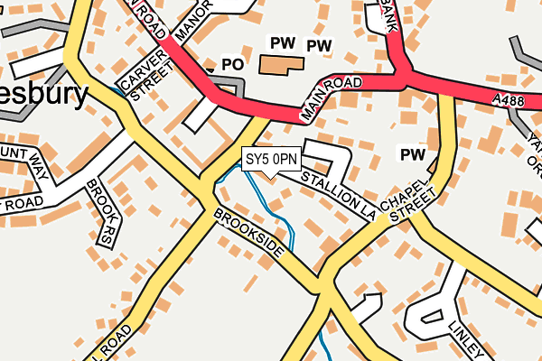 SY5 0PN map - OS OpenMap – Local (Ordnance Survey)