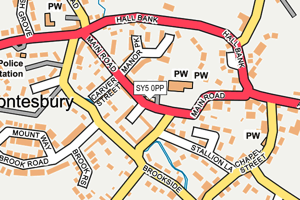 SY5 0PP map - OS OpenMap – Local (Ordnance Survey)