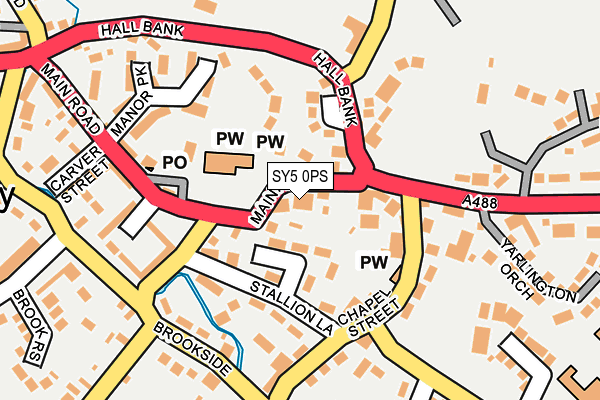 SY5 0PS map - OS OpenMap – Local (Ordnance Survey)