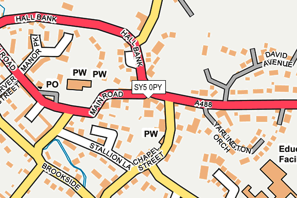SY5 0PY map - OS OpenMap – Local (Ordnance Survey)