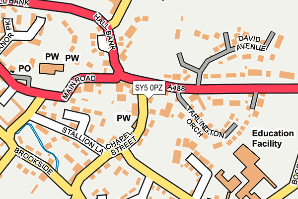 SY5 0PZ map - OS OpenMap – Local (Ordnance Survey)