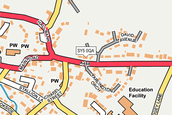 SY5 0QA map - OS OpenMap – Local (Ordnance Survey)