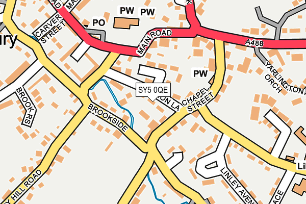 SY5 0QE map - OS OpenMap – Local (Ordnance Survey)