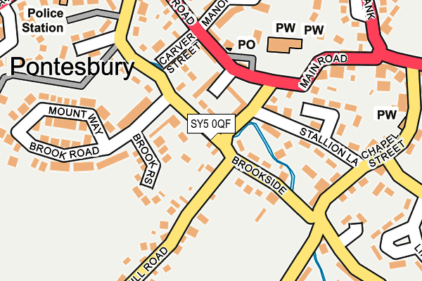 SY5 0QF map - OS OpenMap – Local (Ordnance Survey)
