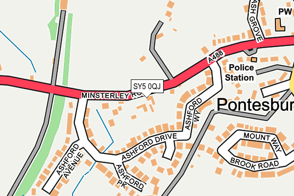 SY5 0QJ map - OS OpenMap – Local (Ordnance Survey)