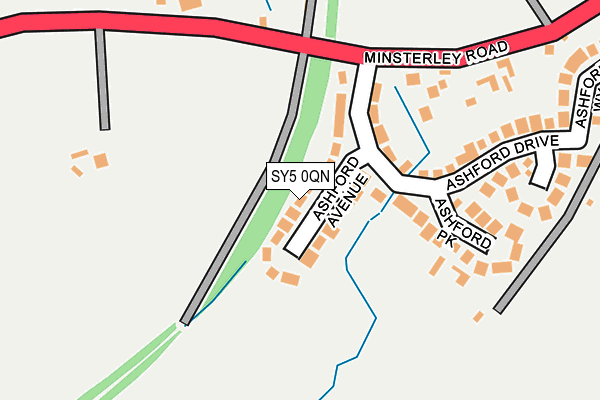 SY5 0QN map - OS OpenMap – Local (Ordnance Survey)